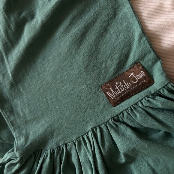 Matilda Jane teal big ruffle crop size XS - Picture 5 of 5